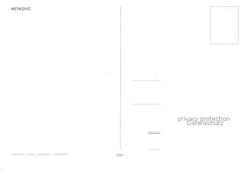 AK / Ansichtskarte Metkovici Stadtbild mit Bruecke Metkovici