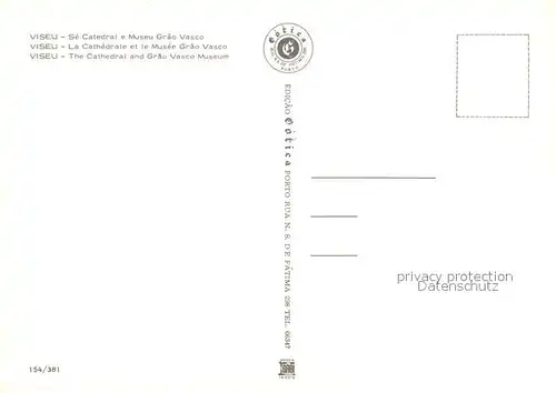 AK / Ansichtskarte Viseu Cathedral and Grao Vasco Museum Viseu