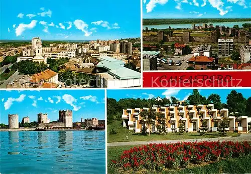 AK / Ansichtskarte Smederevo_Jezava_Podunavlje Stadtpanorama Alte Festung Hotel Smederevo_Jezava