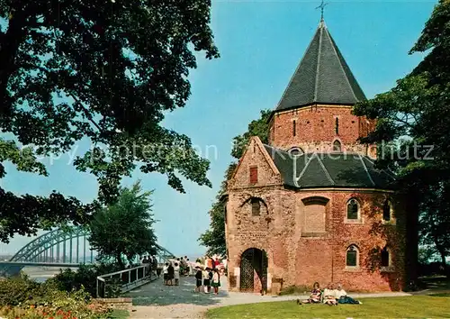 AK / Ansichtskarte Nijmegen Valkhof met karolingische kapel Kapelle Bruecke Nijmegen
