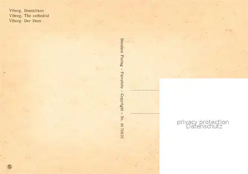 AK / Ansichtskarte Viborg_Vestsjalland Domkirken Dom Viborg_Vestsjalland