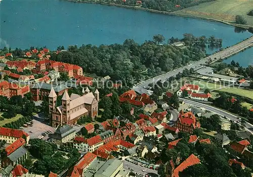 AK / Ansichtskarte Viborg_Vestsjalland Udsigt over Byen med Domkirken luftfoto Viborg_Vestsjalland