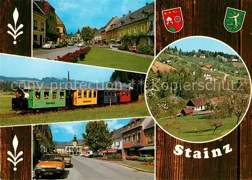 AK / Ansichtskarte Stainz Ortsansichten Dampflokomotive Sommerfrische Stainz