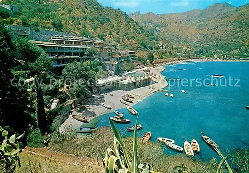 AK / Ansichtskarte Taormina_Sizilien Baia delle Sirene e Atlantis Bay Hotel Taormina Sizilien