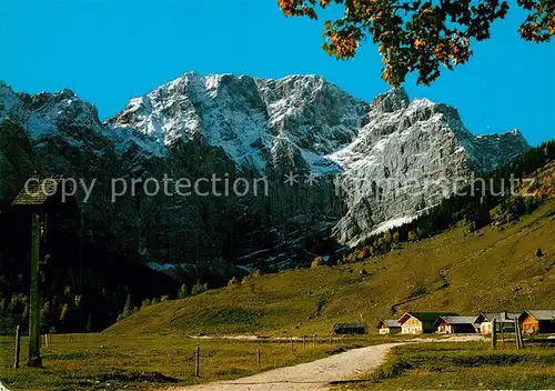 AK / Ansichtskarte Engalm Grosser Ahornboden Grubenkarspitze Engalm