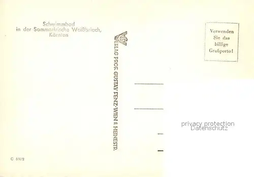 AK / Ansichtskarte Weissbriach Schwimmbad Weissbriach