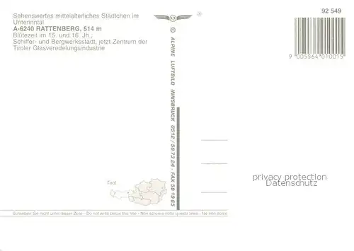 AK / Ansichtskarte Rattenberg_Tirol Radfeld Fliegeraufnahme Rattenberg Tirol