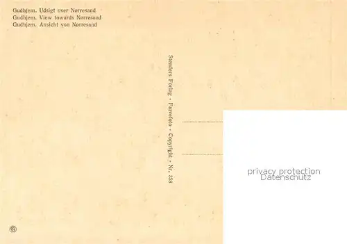 AK / Ansichtskarte Gudhjem Norresand Gudhjem