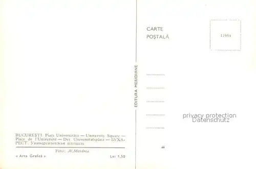 AK / Ansichtskarte Bucuresti Piata Universitatii  Bucuresti