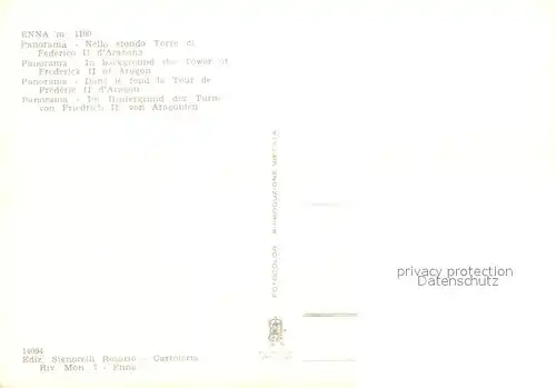 AK / Ansichtskarte Enna Torre di Federico II d Aragona Enna
