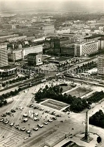 AK / Ansichtskarte Warszawa Blick vom Palast der Kultur und Wissenschaft Warszawa