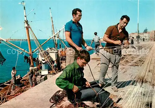 AK / Ansichtskarte Figueira_da_Foz Consertando es redes Figueira_da_Foz