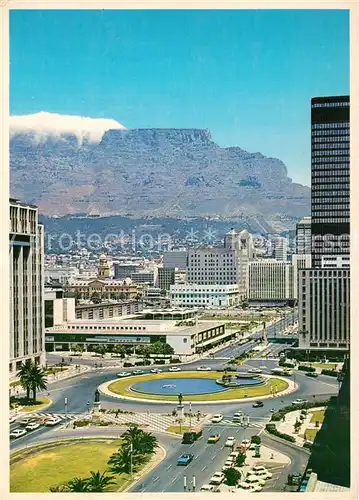 AK / Ansichtskarte Cape_Town_Kaapstad_Kapstadt Railwa Station amidst the towering city skyscrappers Cape_Town