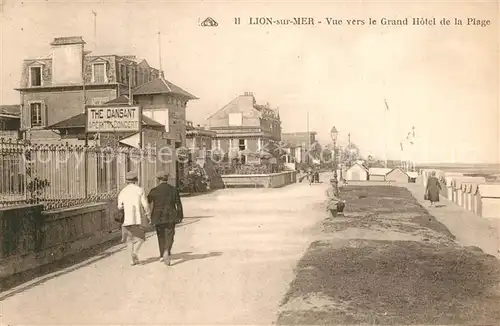 AK / Ansichtskarte Lion sur Mer Grand Hotel de la Plage Lion sur Mer