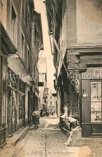 AK / Ansichtskarte Dinan Rue de la Cordonnerie Dinan