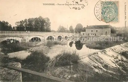 AK / Ansichtskarte Tonnerre Pont et Cascade de la Scierie Tonnerre