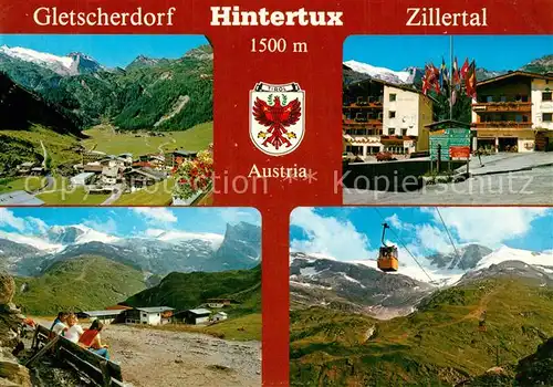 AK / Ansichtskarte Hintertux_Zillertal Seilbahn Hotel Hintertux_Zillertal