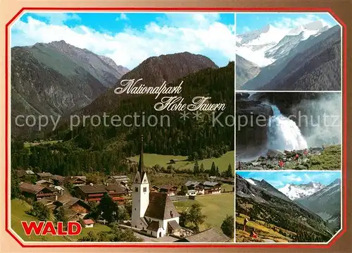 AK / Ansichtskarte Wald_Pinzgau Grossvenediger Krimmler Wasserfall Reichenspitzgruppe Wald Pinzgau
