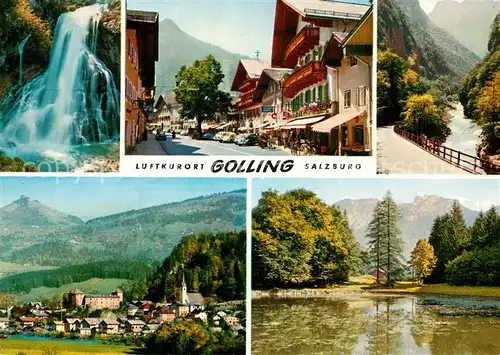 AK / Ansichtskarte Golling_Salzach Wasserfall Pass Lueg Schmittenstein Egelsee  Golling Salzach