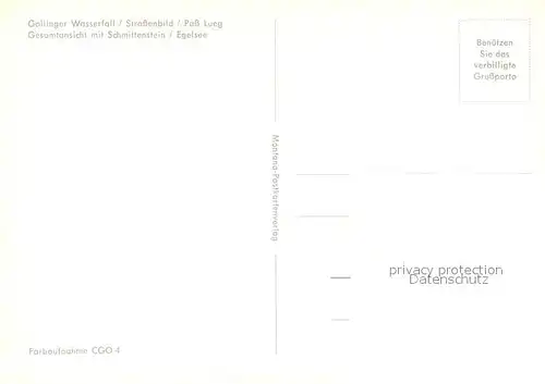 AK / Ansichtskarte Golling_Salzach Wasserfall Pass Lueg Schmittenstein Egelsee  Golling Salzach