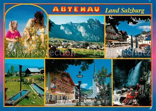AK / Ansichtskarte Abtenau Marktplatz Dachserfall  Abtenau