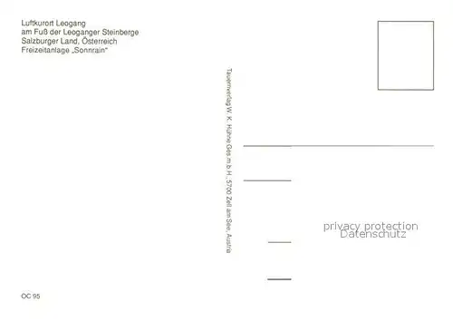 AK / Ansichtskarte Leogang Freizeitanlage Sonnrain Leogang