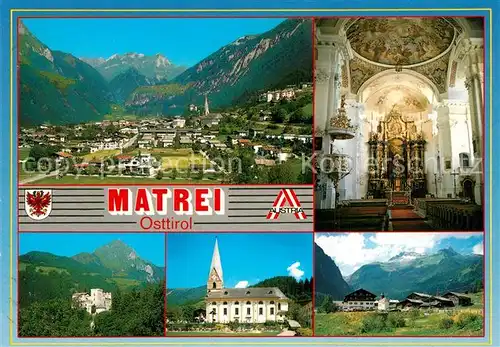 AK / Ansichtskarte Matrei_Osttirol Pfarrkirche St. Alban Schloss Weissenstein  Matrei_Osttirol