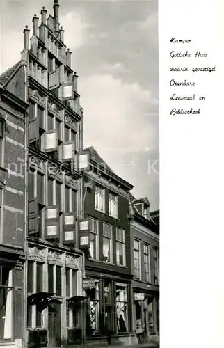 AK / Ansichtskarte Kampen_Niederlande Gotische Huis waarin gevestigd Openbare Leeszaal en Bibliotheek Kampen_Niederlande