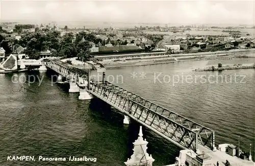 AK / Ansichtskarte Kampen_Niederlande Ijselbrug Panorama Kampen_Niederlande