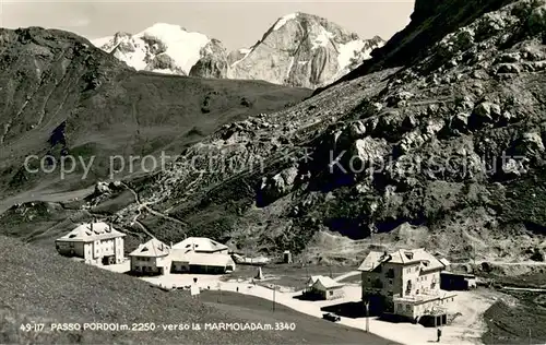AK / Ansichtskarte Passo_Pordoi verso la Marmolada Passo Pordoi