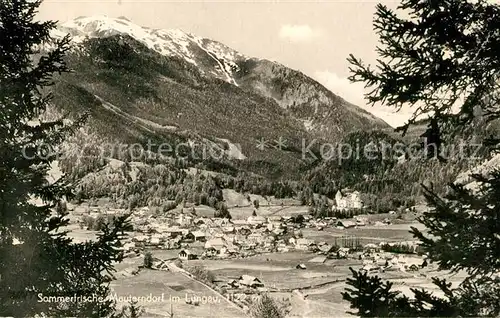 AK / Ansichtskarte Mauterndorf Gesamtansicht mit Alpenpanorama Sommerfrische Mauterndorf