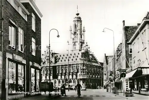 AK / Ansichtskarte Middelburg_Zeeland Doorkijk Stadhuis Middelburg_Zeeland