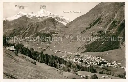 AK / Ansichtskarte Airolo Panorama Alpen St. Gotthard Pass Airolo
