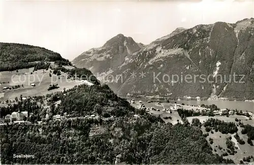 AK / Ansichtskarte Seelisberg_UR Panorama Vierwaldstaettersee Alpen Fliegeraufnahme Seelisberg UR