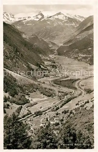 AK / Ansichtskarte Ambri Panorama Blick ins Tal Piotta Airolo Alpen Ambri
