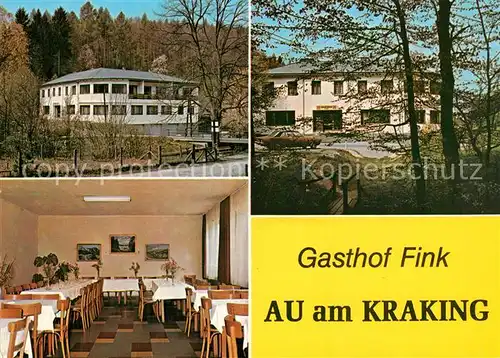 AK / Ansichtskarte Au_Kraking Gasthof Pension Fink Au_Kraking