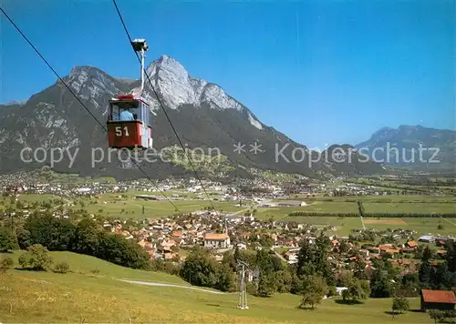 AK / Ansichtskarte Wangs Panorama mit Pizolbahn und Gonzen Appenzeller Alpen Wangs