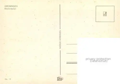 AK / Ansichtskarte Groningen Martinitoren Groningen