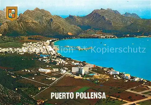 AK / Ansichtskarte Puerto_Pollensa Vista panoramica de la Bahia vista aerea Puerto_Pollensa