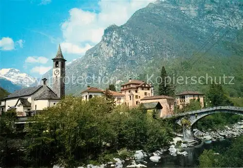 AK / Ansichtskarte Bignasco Motiv mit Kirche Valle Maggia Bignasco