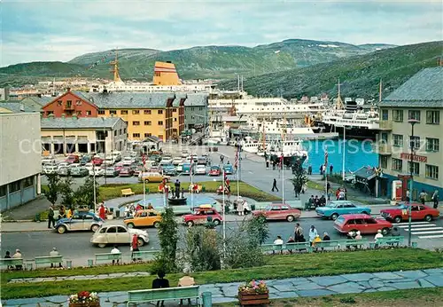 AK / Ansichtskarte Hammerfest Parti fra sentrum Zentrum Hafen Hammerfest