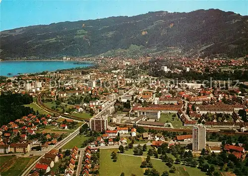 AK / Ansichtskarte Bregenz_Vorarlberg Panorama Blick gegen Pfaender Fliegeraufnahme Bregenz Vorarlberg