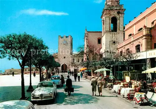 AK / Ansichtskarte Taormina_Sizilien Piazza Sant Agostino Taormina Sizilien