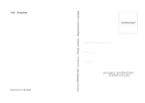 AK / Ansichtskarte Gruyeres_FR Ansicht mit Schloss Fliegeraufnahme Gruyeres FR