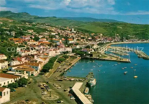 AK / Ansichtskarte Faial_Madeira Cais de Santa Cruz Horta vista aerea Faial Madeira