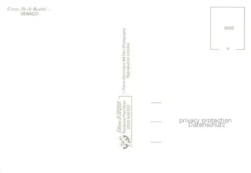 AK / Ansichtskarte Venaco Panorama Venaco