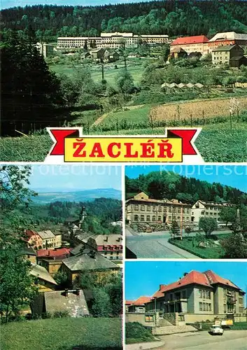 AK / Ansichtskarte Zacler Celkovy pohled Namesti Kulturni dum Zacler