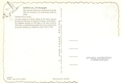 AK / Ansichtskarte Autun Cathedrale Saint Lazare vue aerienne Autun