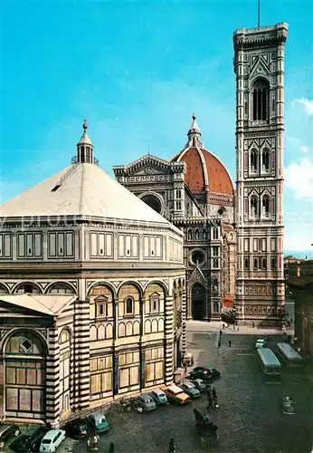 AK / Ansichtskarte Firenze_Toscana Battistero Cattedrale e Campanile di Giotto Firenze Toscana