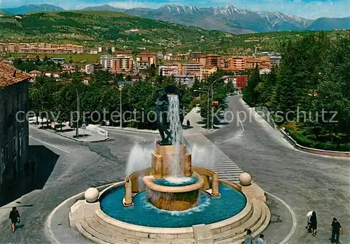 AK / Ansichtskarte L_Aquila Fontana Luminosa e Catena del Gran Sasso L_Aquila